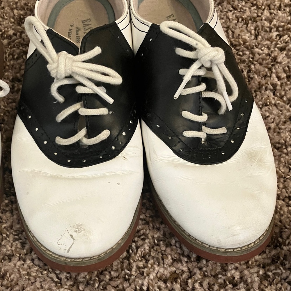 Eastland Black and White Saddle Sneakers - Picture 3 of 5
